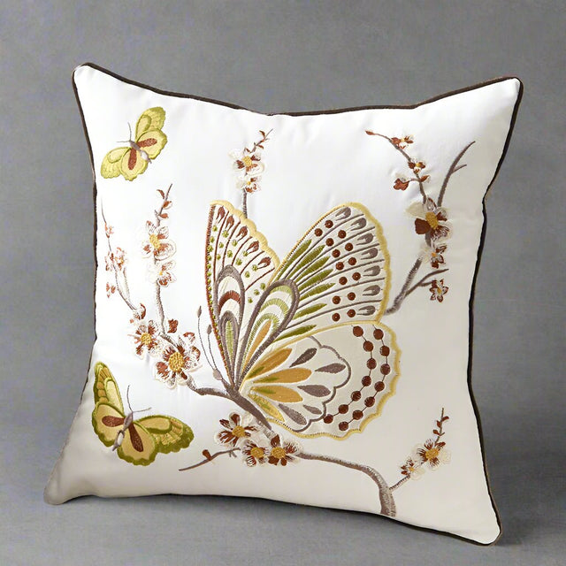 Nature's Beauty Embroidered Pillow Cover pillow covers - Palatium Lux