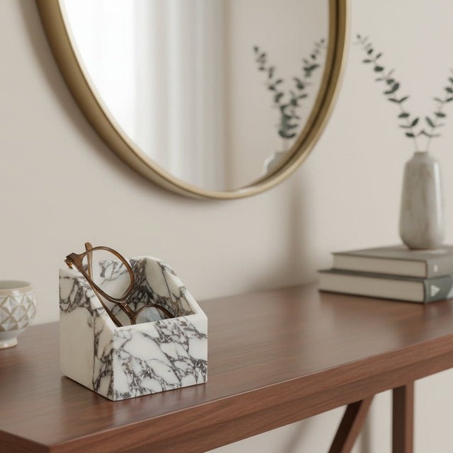 Noema Marble Desktop Organizer - Palatium Lux