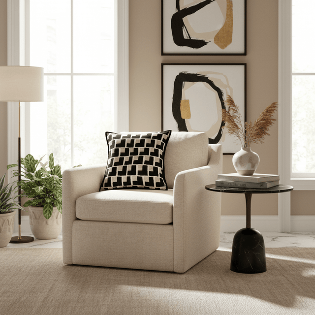 Noir Tie Pillow Cover Pillow Cover - Palatium Lux