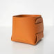 Nordic Leather Multipurpose Storage Box Orange storage organizer - Palatium Lux