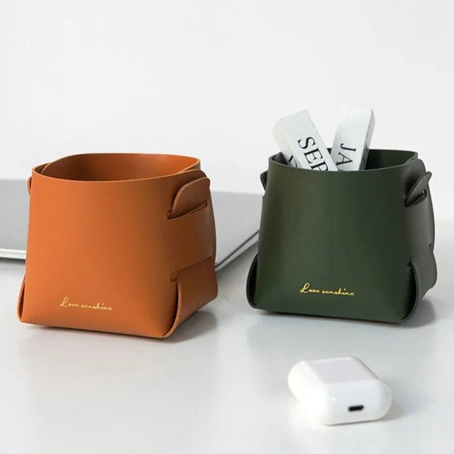 Nordic Leather Multipurpose Box vases - Palatium Lux