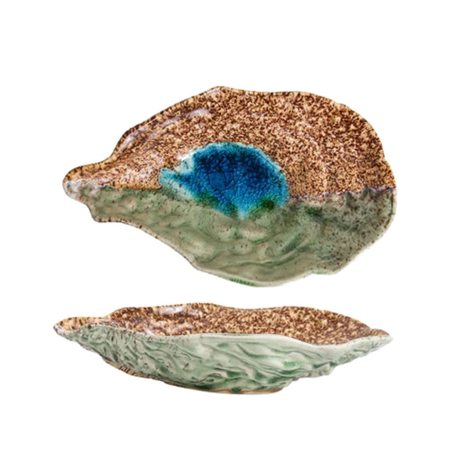 Ocean's Tide Ceramic Tray Moss Green tray - Palatium Lux