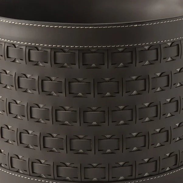 Olena Leather Storage Basket - Palatium Lux