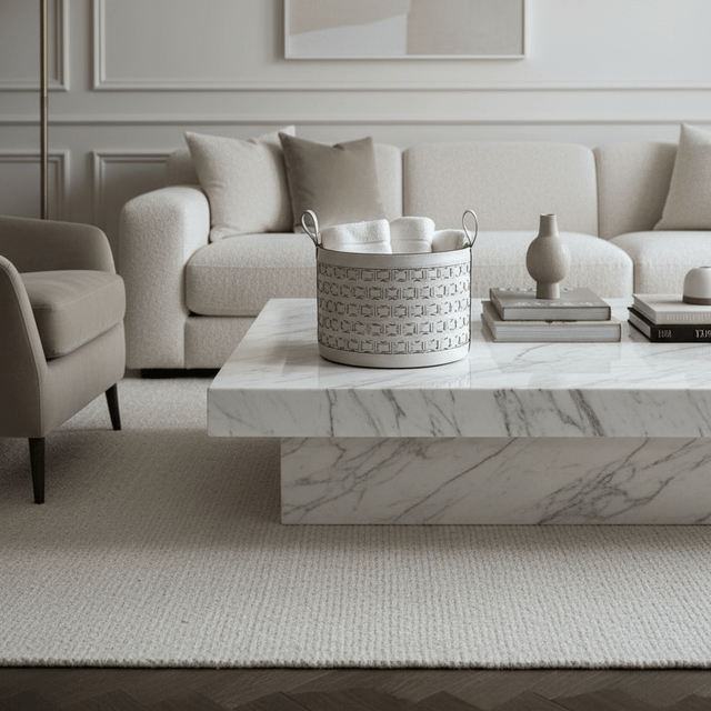 Olena Leather Storage Basket - Palatium Lux