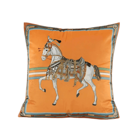 Orange Velvet Pillow Cover pillow covers - Palatium Lux