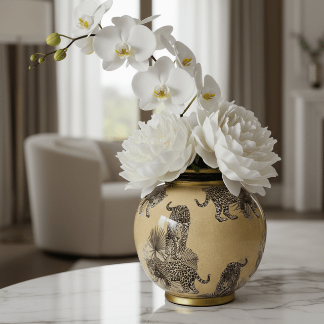 Orvani Ceramic Porcelain Vase Vase - Palatium Lux