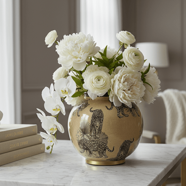 Orvani Ceramic Porcelain Vase Vase - Palatium Lux