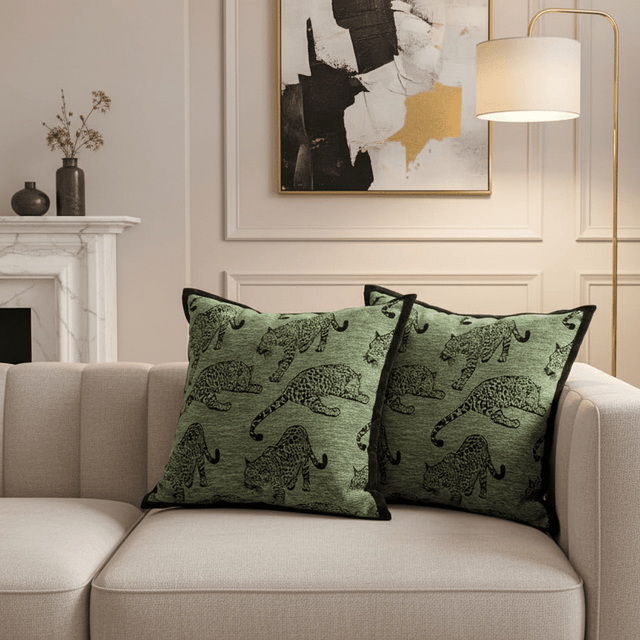 Panthera Jacquard Pillow Cover Pillow Cover - Palatium Lux
