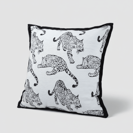 Panthera Jacquard Pillow Cover Pillow Cover - Palatium Lux