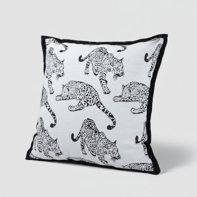 Panthera Jacquard Pillow Cover Pillow Cover - Palatium Lux