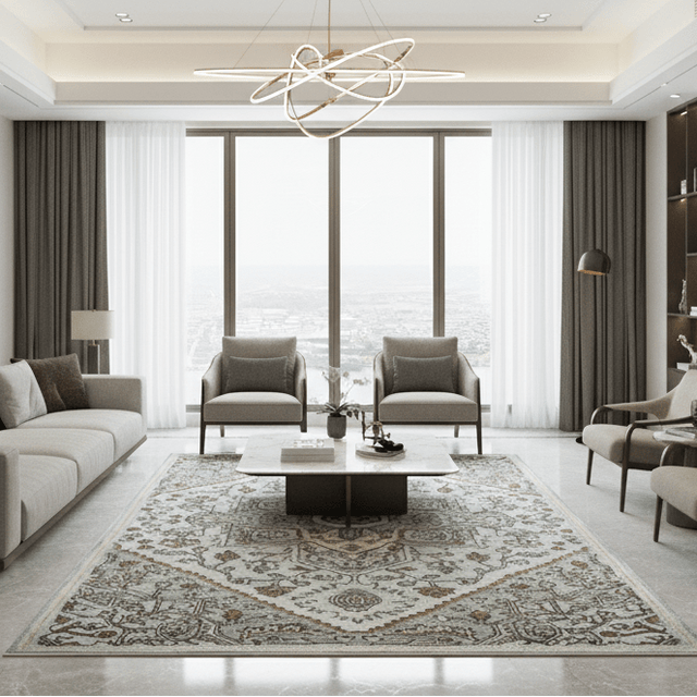 Parisa Hand Tufted Wool Rug - 5 x 8 Rugs - Palatium Lux