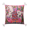 Pink Horse Parade Pillow Cover pillow covers - Palatium Lux