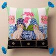 Porcelain & Pups Pillow Cover pillow covers - Palatium Lux