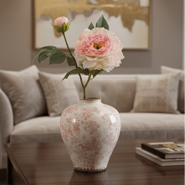 Pretty in Pink Ceramic Vase Vase - Palatium Lux