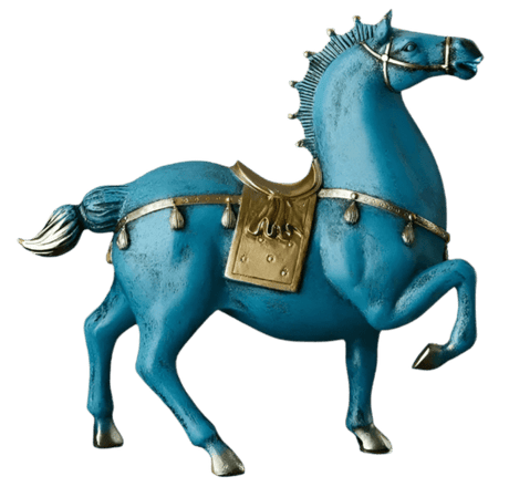 Prosperous Horse Resin Statue statue - Palatium Lux