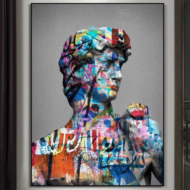 Rebel Visionary Statue Canvas Style 1 / 30X40cm (12x16 Inch) No frame canvas - Palatium Lux