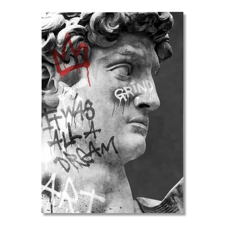 Rebel Visionary Statue Canvas Style 1 / 30X40cm (12x16 Inch) No frame canvas - Palatium Lux