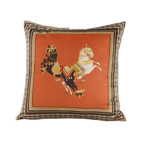 Red Orange Empress Pillow Cover pillow covers - Palatium Lux