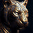 Regal Kingdom of Beasts Canvas Panther SKU-16 / 50x70cm (20x28 Inch) No Frame canvas - Palatium Lux