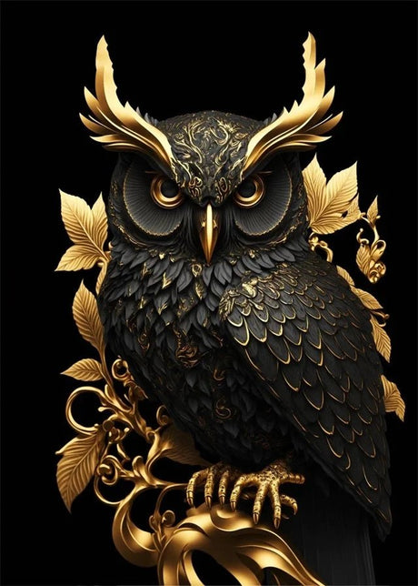 Regal Kingdom of Beasts Canvas Owl SKU-05 / 50x70cm (20x28 Inch) No Frame canvas - Palatium Lux