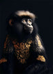 Regal Kingdom of Beasts Canvas Monkey SKU-23 / 50x70cm (20x28 Inch) No Frame canvas - Palatium Lux