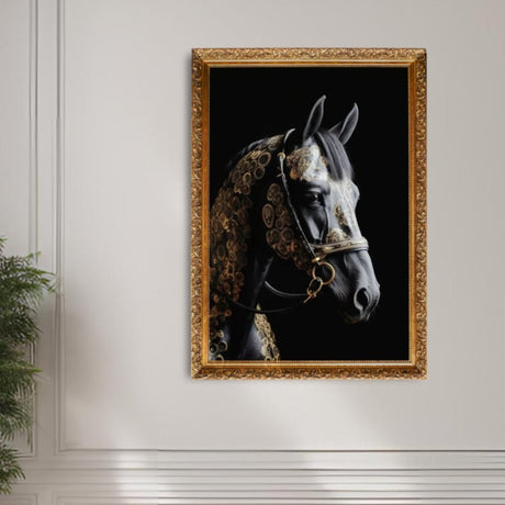 Regal Kingdom of Beasts Canvas Horse SKU-12 / 50x70cm (20x28 Inch) No Frame canvas - Palatium Lux