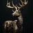 Regal Kingdom of Beasts Canvas Deer SKU-10 / 50x70cm (20x28 Inch) No Frame canvas - Palatium Lux