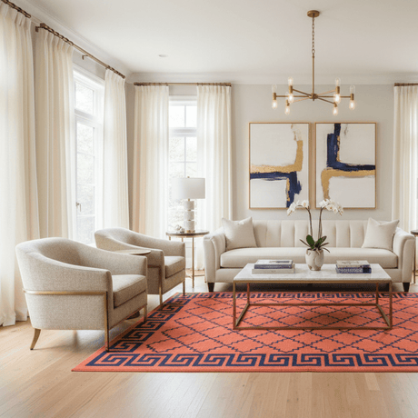 Regalia Handwoven Wool Rug - 5 x 8 - Palatium Lux