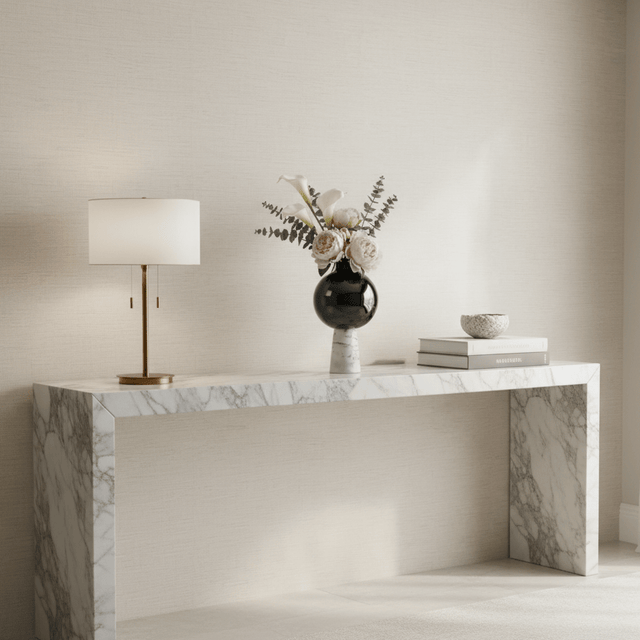 Rosalia Marble Glass Vase Vase - Palatium Lux