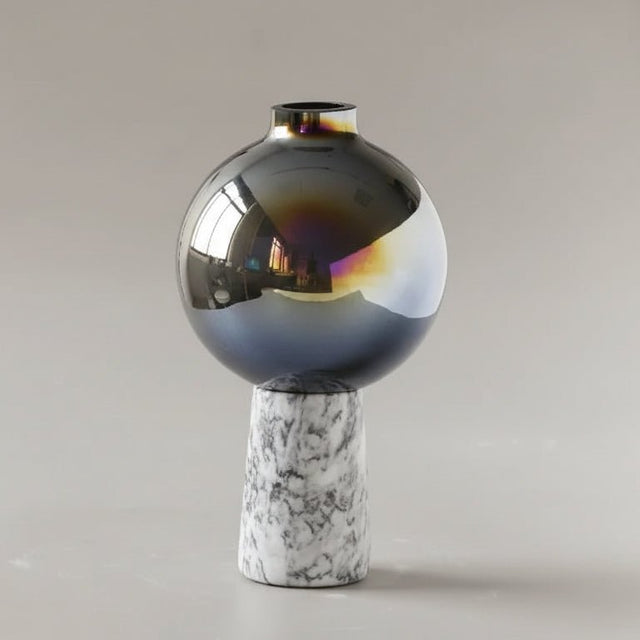 Rosalia Marble Glass Vase Vase - Palatium Lux