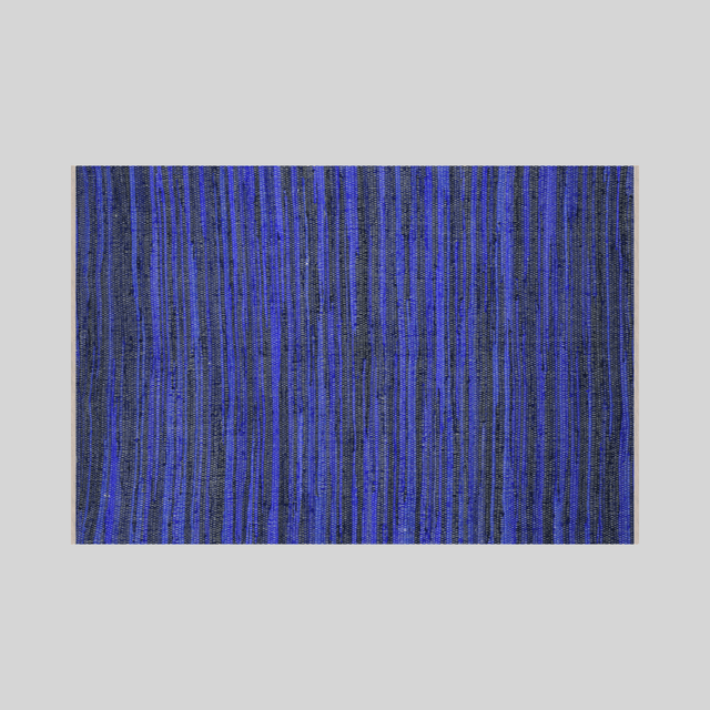 Royal Cobalt Handwoven Cotton Rug - 4 x 6 Rugs - Palatium Lux