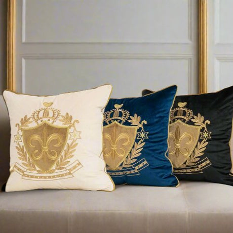 Royal Luxury Embroidery Velvet Pillow Cover pillow covers - Palatium Lux