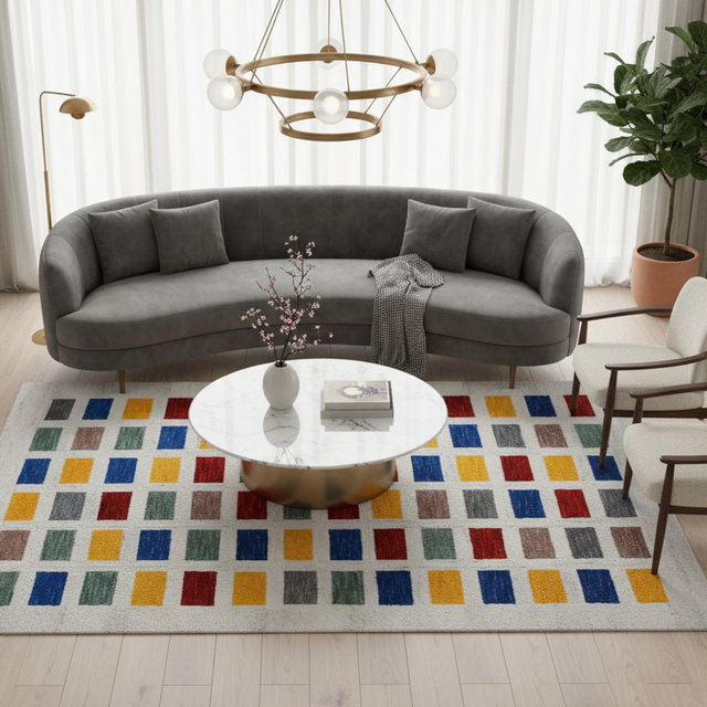 Element Hand Tufted Wool Rug - 5.4 x 7.6