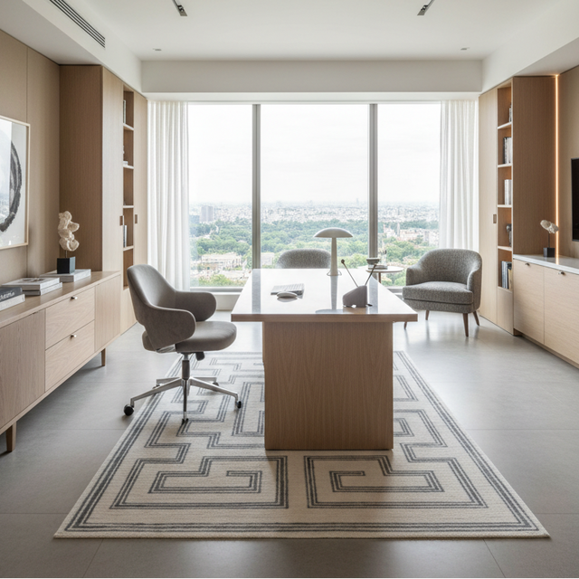 Forma Linea Hand Tufted Wool Rug - 5 x 7