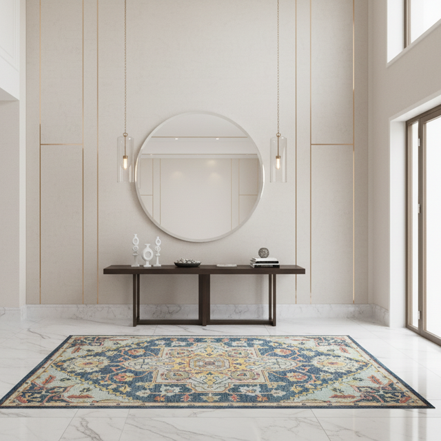 Darya Hand Tufted Wool Rug - 5 x 8