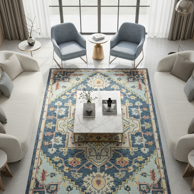 Darya Hand Tufted Wool Rug - 5 x 8