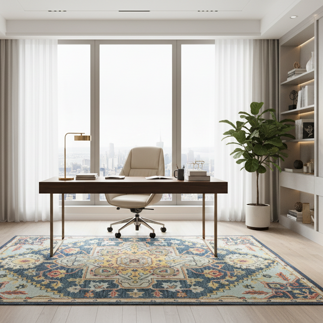 Darya Hand Tufted Wool Rug - 5 x 8