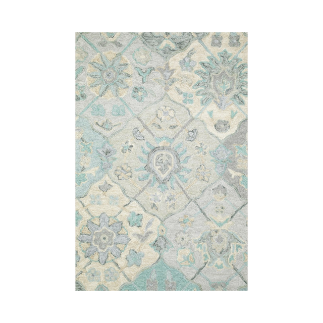 Azul Claro Hand Tufted Wool Rug - 5 x 8