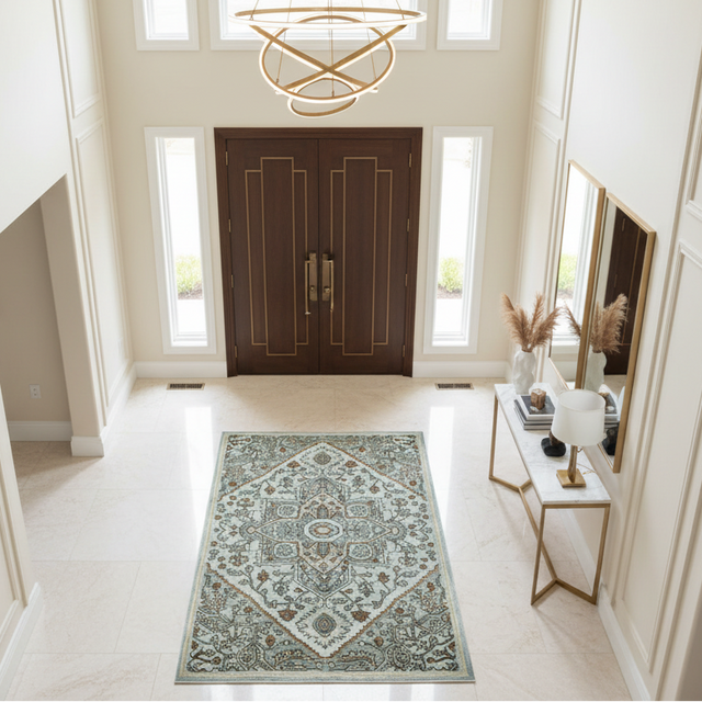 Parisa Hand Tufted Wool Rug - 5 x 8