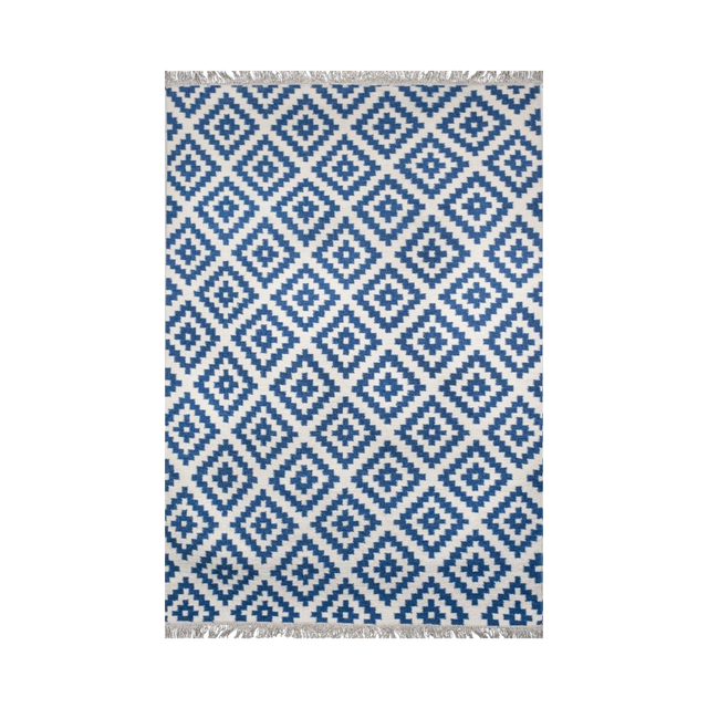 Salt Slate Handwoven Wool Rug - 4 x 5.6