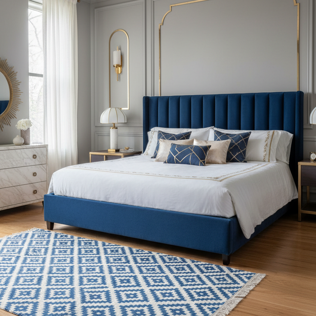 Salt Slate Handwoven Wool Rug - 4 x 5.6