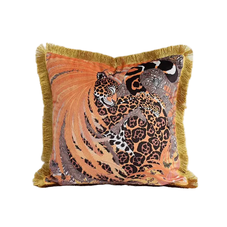 Saffron Jungle Pillow Cover Pillow Cover - Palatium Lux