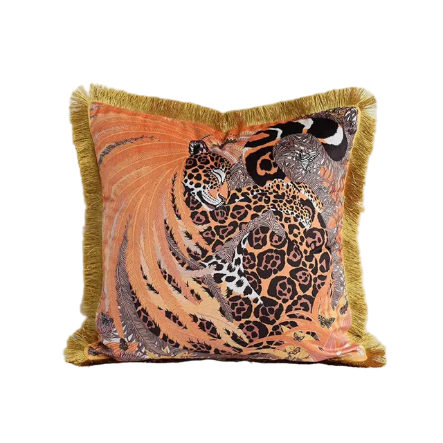 Saffron Jungle Pillow Cover Pillow Cover - Palatium Lux