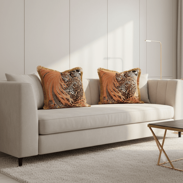 Saffron Jungle Pillow Cover Pillow Cover - Palatium Lux