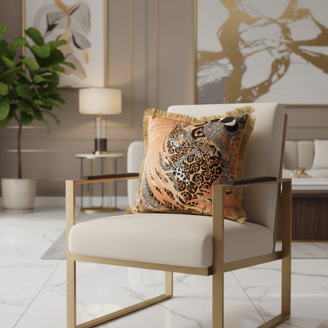 Saffron Jungle Pillow Cover Pillow Cover - Palatium Lux