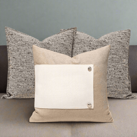 Sasha Beige Pillow Cover pillow covers - Palatium Lux
