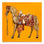 Saudi Horse Classic Canvas Yellow Orange / 50X50CM No Frame canvas - Palatium Lux