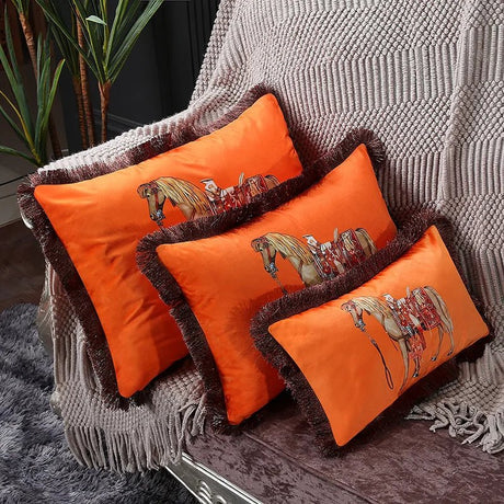 Saudi Palace Horse Pillow Cover - Palatium Lux