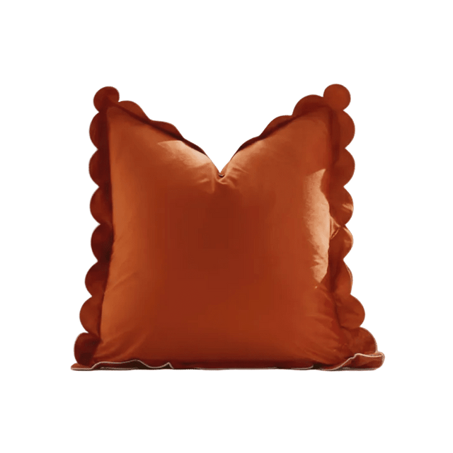 Scalloped Velvet Pillow Cover Pillow Cover - Palatium Lux