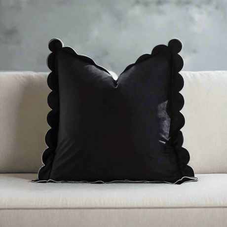 Scalloped Velvet Pillow Cover Pillow Cover - Palatium Lux